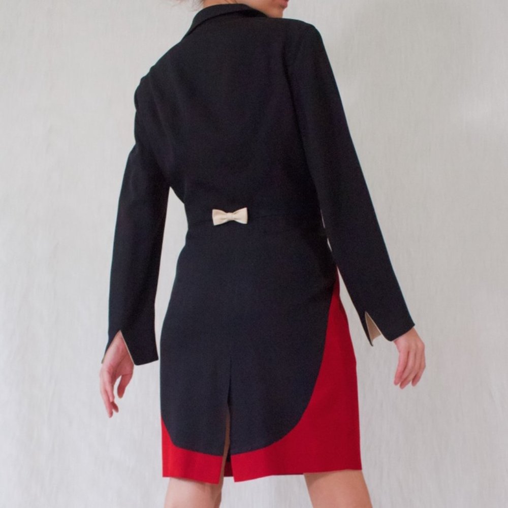 MOSCHINO VINTAGE 90s RINGMASTER SUIT DRESS - Picture 3 of 5